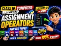 Class 10 Computer Chapter 3 Assignment Operators Lecture 10 Notes