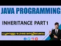 Inheritance Java Programming Malayalam Tutorial