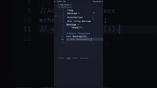 PHP Tutorial Accessing Individual Characters in a String - Part