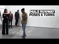 Male Runway Walk Poses And Turns At The Midpoint