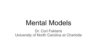 Mental Models Usable Security and Privacy