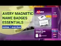 Review Avery Magnetic Name Badges - Durable Customizable