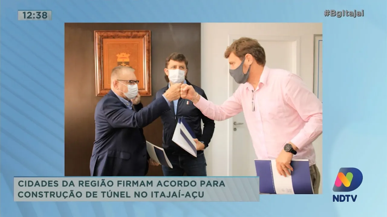 Cidades da região firmam acordo para construção de túnel no rio Itajaí-açu