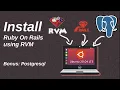 Install Ruby On Rails using RVM PostgreSQL