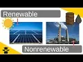 Difference between Renewable and Nonrenewable Resources