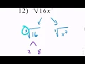 Kuta Tutorial simplify square and cube roots