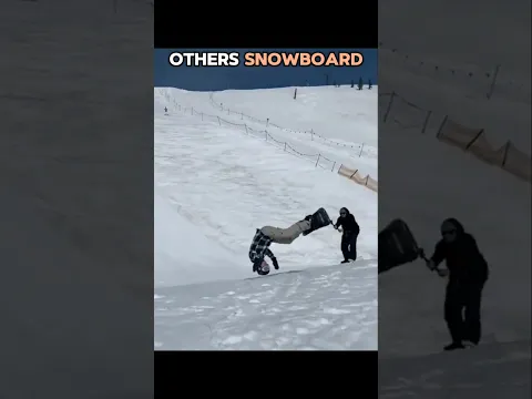 Others Snowboard vs This Man #shorts #snowboard