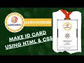 Create Eye-Catching ID Cards with HTML CSS Magic