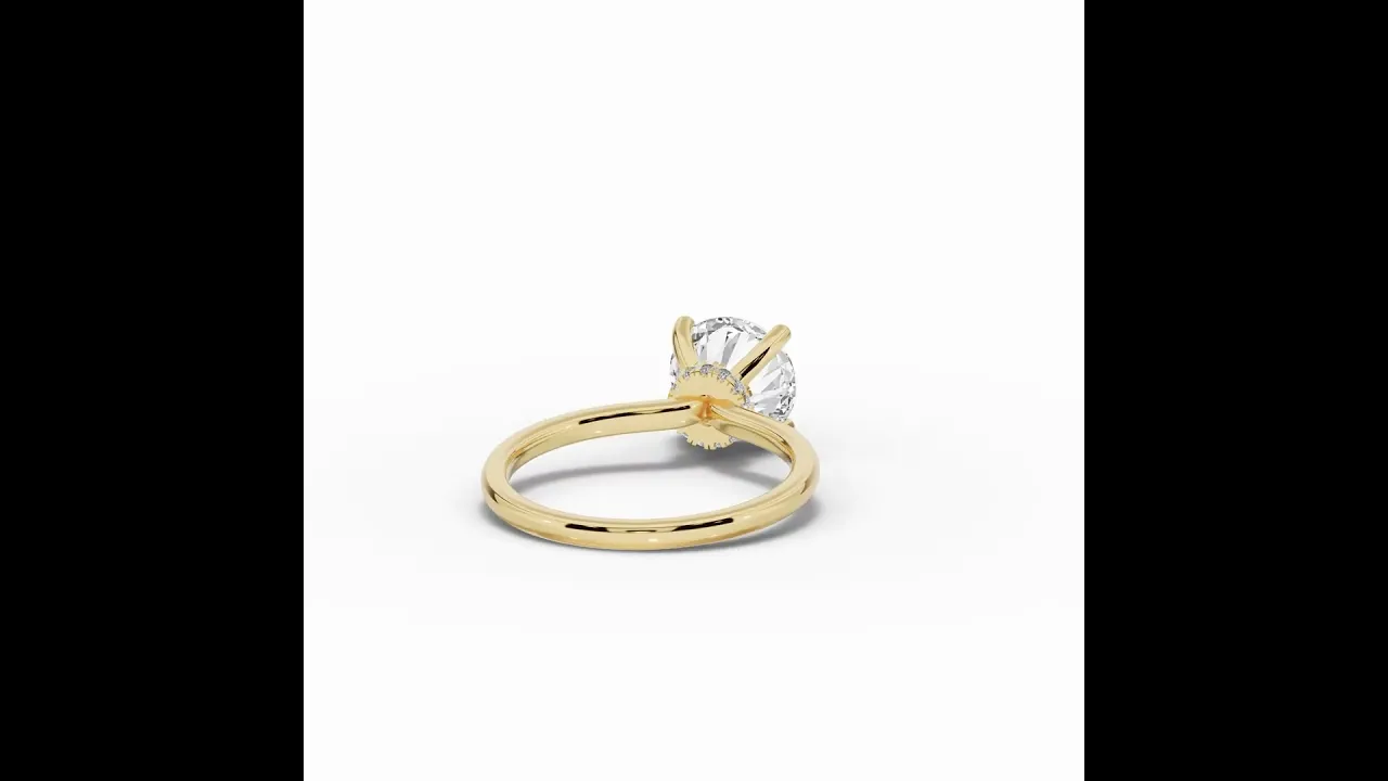 Round Tiara Glow Solitaire