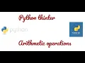 Arithmetic operation in python using tkinter