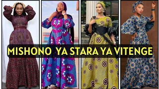MISHONO YA STARA YA VITENGE AFRICAN MAXI DRESS