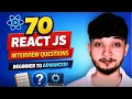 70 Most Asked React JS Interview Questions Answers in 2026 Beginner to Advanced