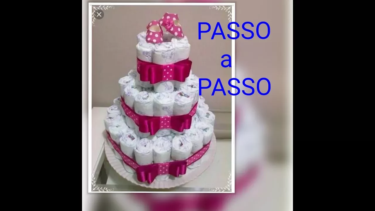 How to make a Nappy Cake - two minute tutorial with printable instruction sheet!