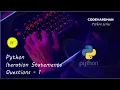 Python Iteration Statement Question 1 Python Series CodeVardhan rajvardhan1001