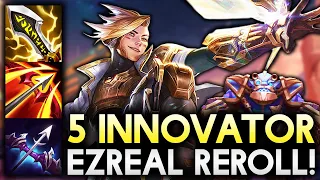 3 STAR EZREAL CARRY WITH 5 INNOVATOR BEAR TANK!! | Teamfight Tactics Patch 12.5