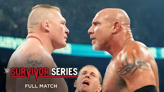 full match goldberg vs brock lesnar survivor series 2016