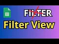 Filters Filter Views in Google Sheets