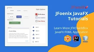 JFoenix Java FXML Tutorial - Learn More JFXCheckBox Google Material Design JavaFX Application