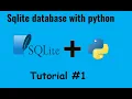 SQLite databases with python Create a table Tutorial 1