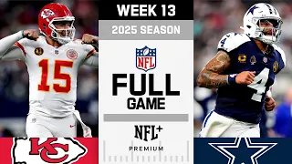 Epic Thanksgiving Game Kansas City Chiefs vs Dallas Cowboys FULL GAME NFL 2025 Season Week 13
