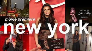 a couple days in new york π₯π₯β¨π walking the red carpet at the Verity movie premiere