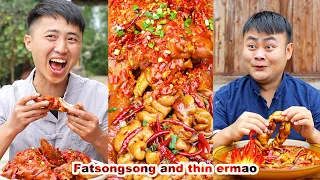mukbang food chili fatsongsong and thinermao chinese food asmr asmr mukbang