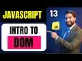 JavaScript DOM Manipulation The Document Object Model DOM Explained Javascript Full Course