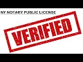 How To Verify Any NY Notary Public s License
