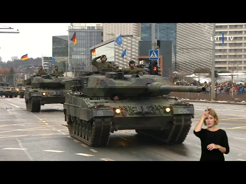 Download MP3 Große Parade der NATO in Litauen - Deutsches Kontingent (Leopard 2, Marder, Boxer, Puma) 25.11.2023