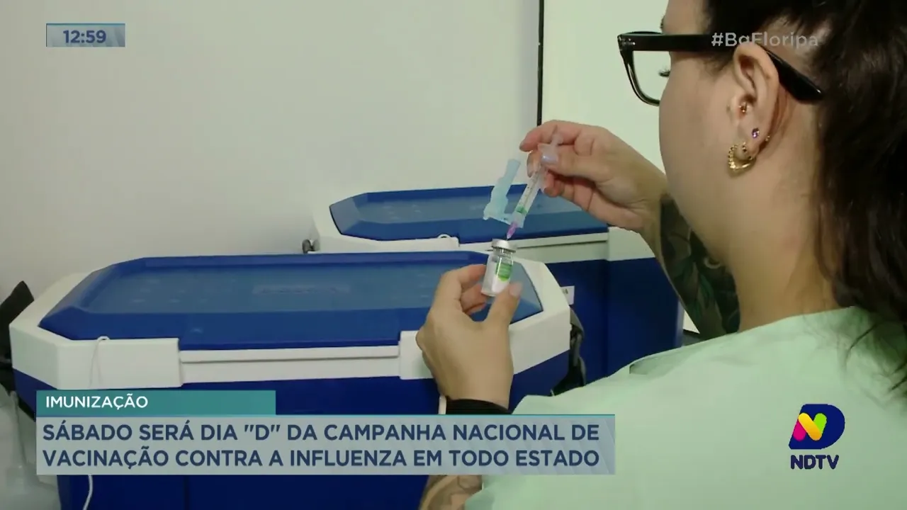 Sábado será dia 'D' da campanha nacional de vacinação contra a influenza em SC