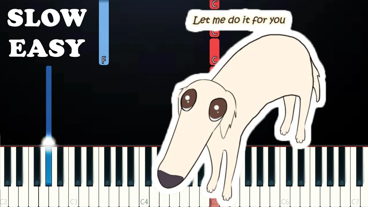Let Me Do It For You Meme (SLOW EASY PIANO TUTORIAL)