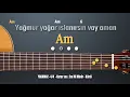 Lagu Yakamoz (Yağmur yağar ıslanırsın) gitar akorları cover. Em-Arpej+ritim #akormerkezi #yakamoz