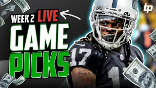 LIVE NFL WEEK 2 GAME PICKS FREE BETS PREDICTIONS PROPS AND PLAYS BettingPros