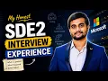 My Honest SDE2 Microsoft Interview Experience Microsoft DSA Mayank Modi
