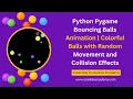 Bouncing Balls Animation with Python Pygame Step-by-Step Guide