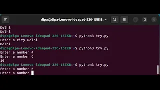 Python input from console