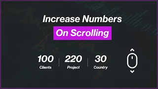 Arabic HTML CSS JavaScript Tutorials - Increase Numbers On Scrolling