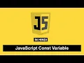 JavaScript Const Variable Tutorial in Hindi 5