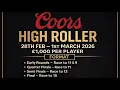 Coors High Roller 1k a Man I Double Elim Stage I Main Table