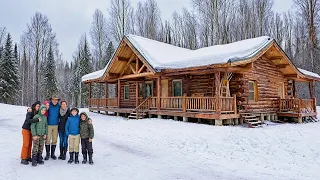 This Family of 7 Built Their Dream LOG HOME in the ALASKAN Forest