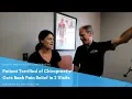 Patient Terrified of Chiropractic Gets Back Pain Relief in 2 Visits Baltimore Chiropractor