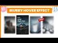 Elementor ZOOM BLUR Hover Effect Elementor Tricks WordPress Elementor Tutorial 2024
