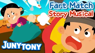 fart match korean fairy tales story musical for kids kindergarten story junytony