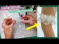Making Lace Wedding Garter for My Client Wedding Garter Using Scrap Lace Sewing Tutorial