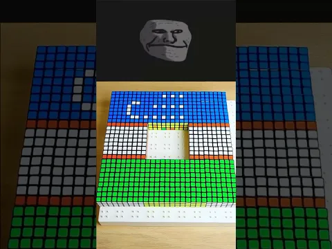 Making Uzbekistan 🇺🇿 With Rubik’s Cubes! #rubikscube #shorts