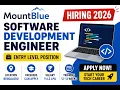 MountBlue Hiring 2026 Software Development Engineer 4 2 LPA Freshers Can Apply Bengaluru