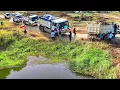 Download Lagu Full Video! Start LANDFILL Task Use Dozer Pushing the Rice field \u0026 Truck 5Ton Dumping Soil