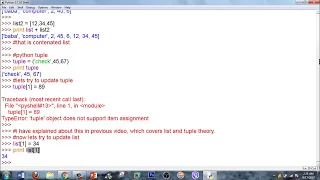 In Nepali Python Programming Tutorial Pt 9 - Data Types LAB on Tuples Lists