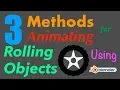Blender Tutorial Animating Wheels and Rolling Objects