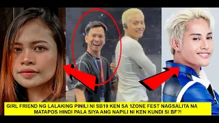 GIRL NA HINDI NAPILI NI SB19 KEN SA 1ZONE FEST FAN MEET NAGSALITA? SI BF KASI ANG GUSTO NI KEN?